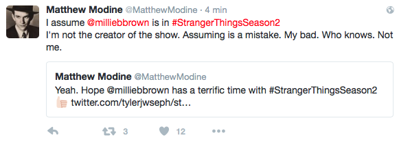 Les Tweets de Matthew Modine